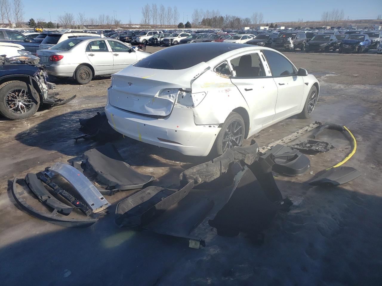Photo 4 from auction – 2021 TESLA MODEL 3 with VIN 5YJ3E1EA8MF848740