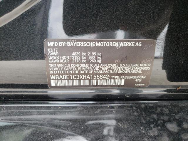 Photo 10 from auction – 2017 BMW 330E with VIN WBA8E1C3XHA156842