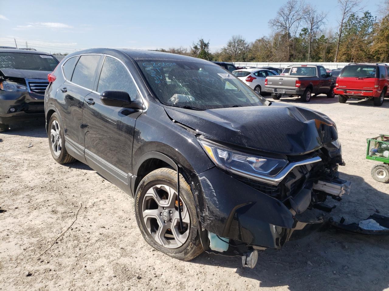 HONDA CR-V EX 2017 with VIN 7FARW1H52HE032459 - Photo from auction