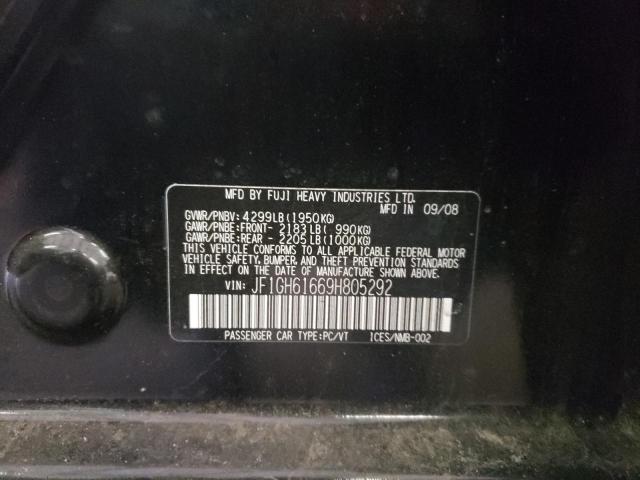 Photo 10 from auction – 2009 SUBARU IMPREZA 2. with VIN JF1GH61669H805292