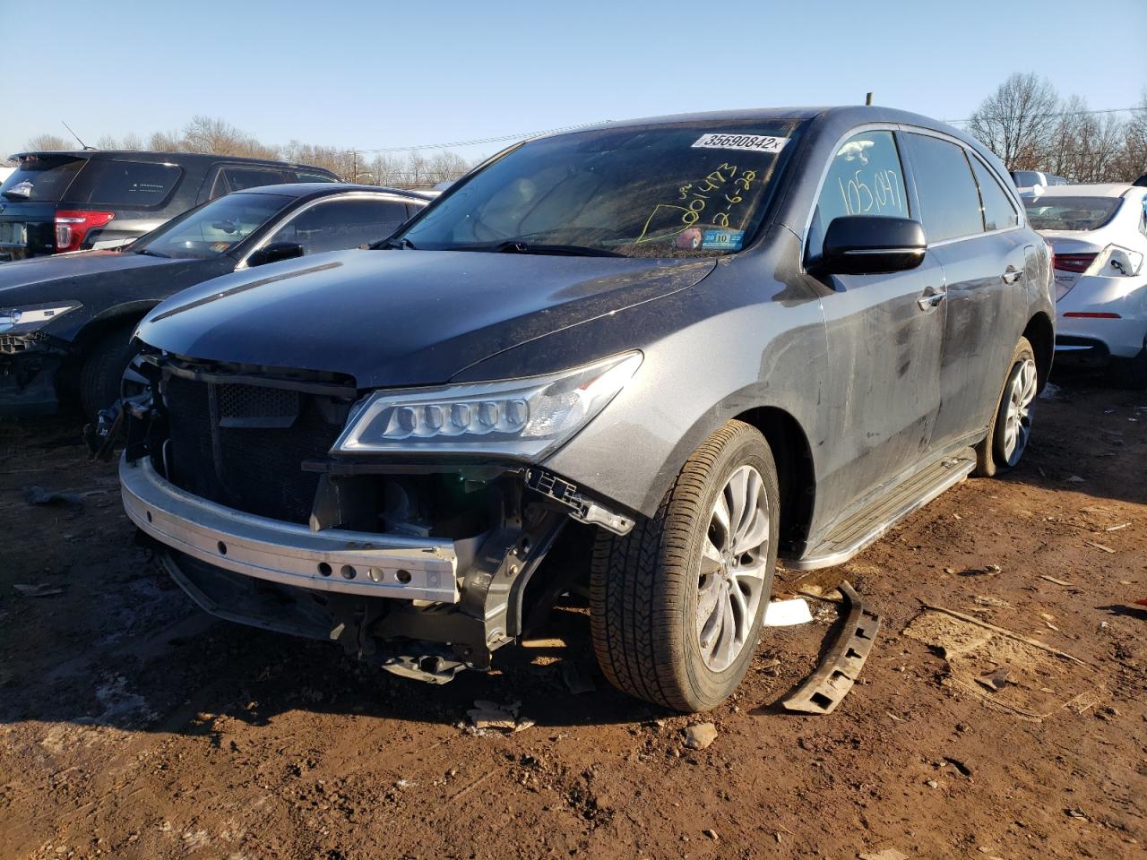 Photo 9 from auction – 2015 ACURA MDX TECHNO with VIN 5FRYD4H44FB001473