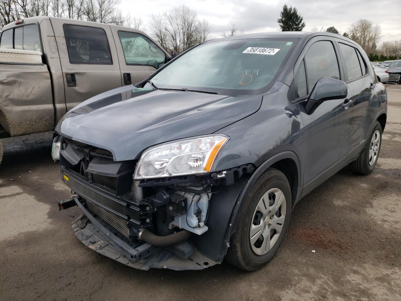 Photo 2 from auction – 2016 CHEVROLET TRAX LS with VIN 3GNCJKSB6GL154589