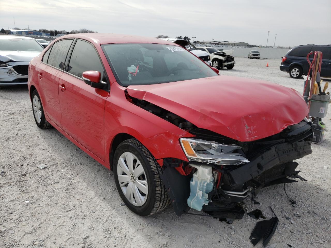 VOLKSWAGEN JETTA SE 2012 with VIN 3VWDP7AJ5CM376107 - Photo from auction