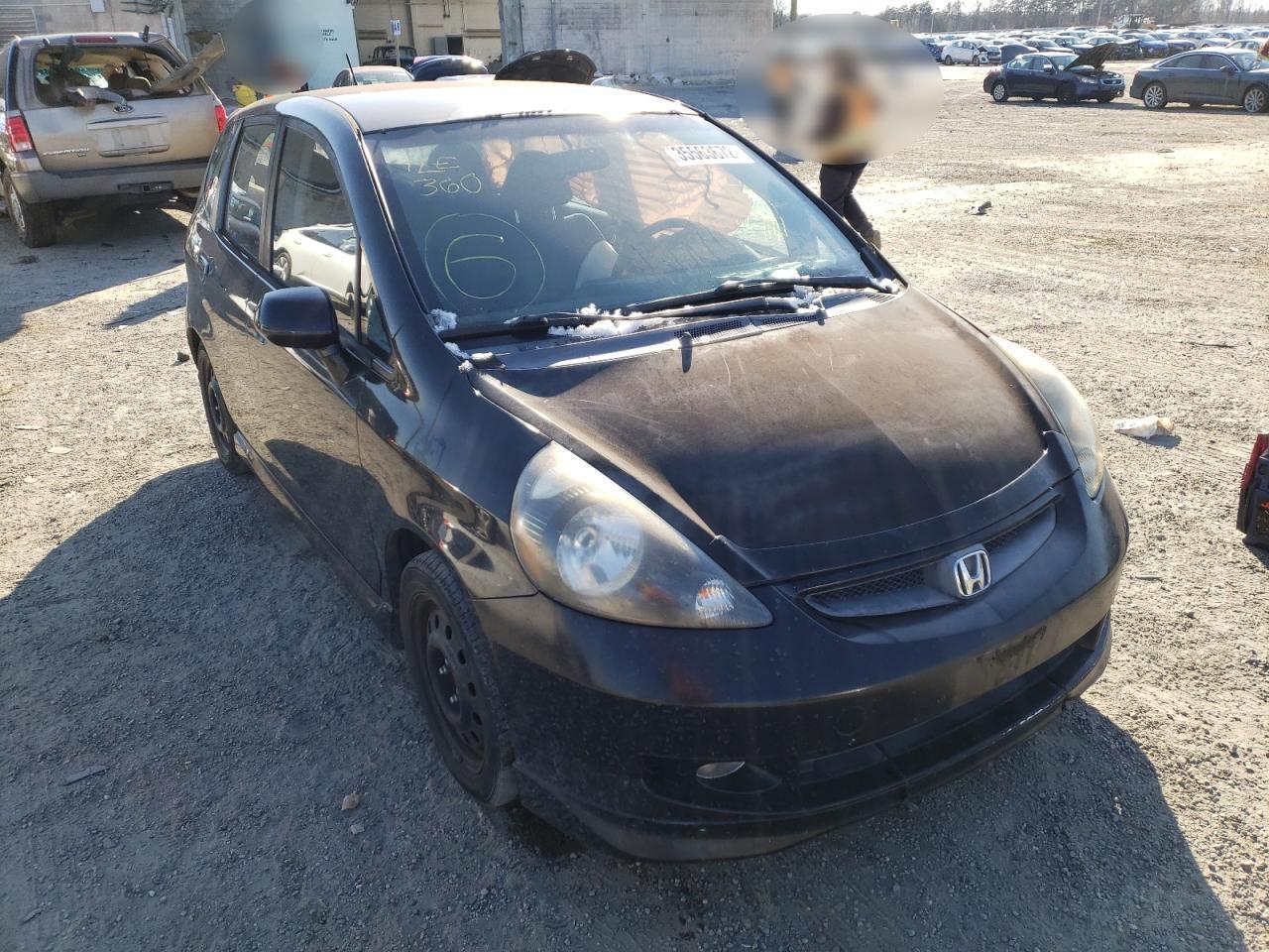 HONDA FIT S 2007 with VIN JHMGD38697S033119 - Photo from auction