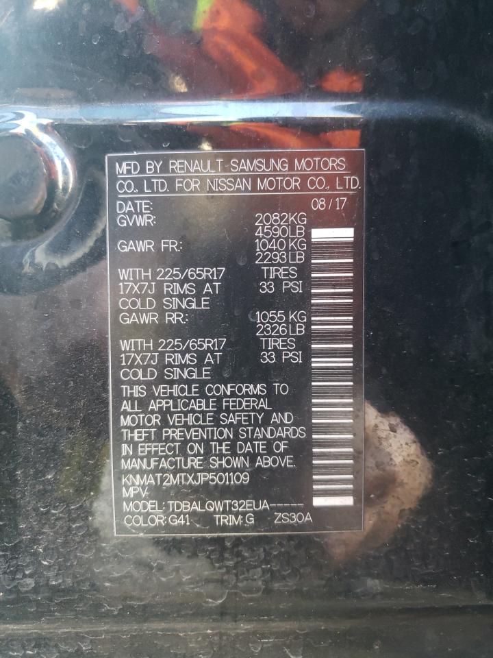 Photo 10 from auction – 2018 NISSAN ROGUE S with VIN KNMAT2MTXJP501109