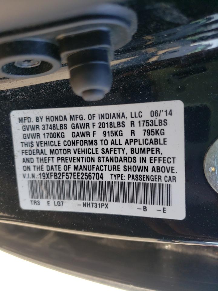 Photo 10 from auction – 2014 HONDA CIVIC LX with VIN 19XFB2F57EE256704