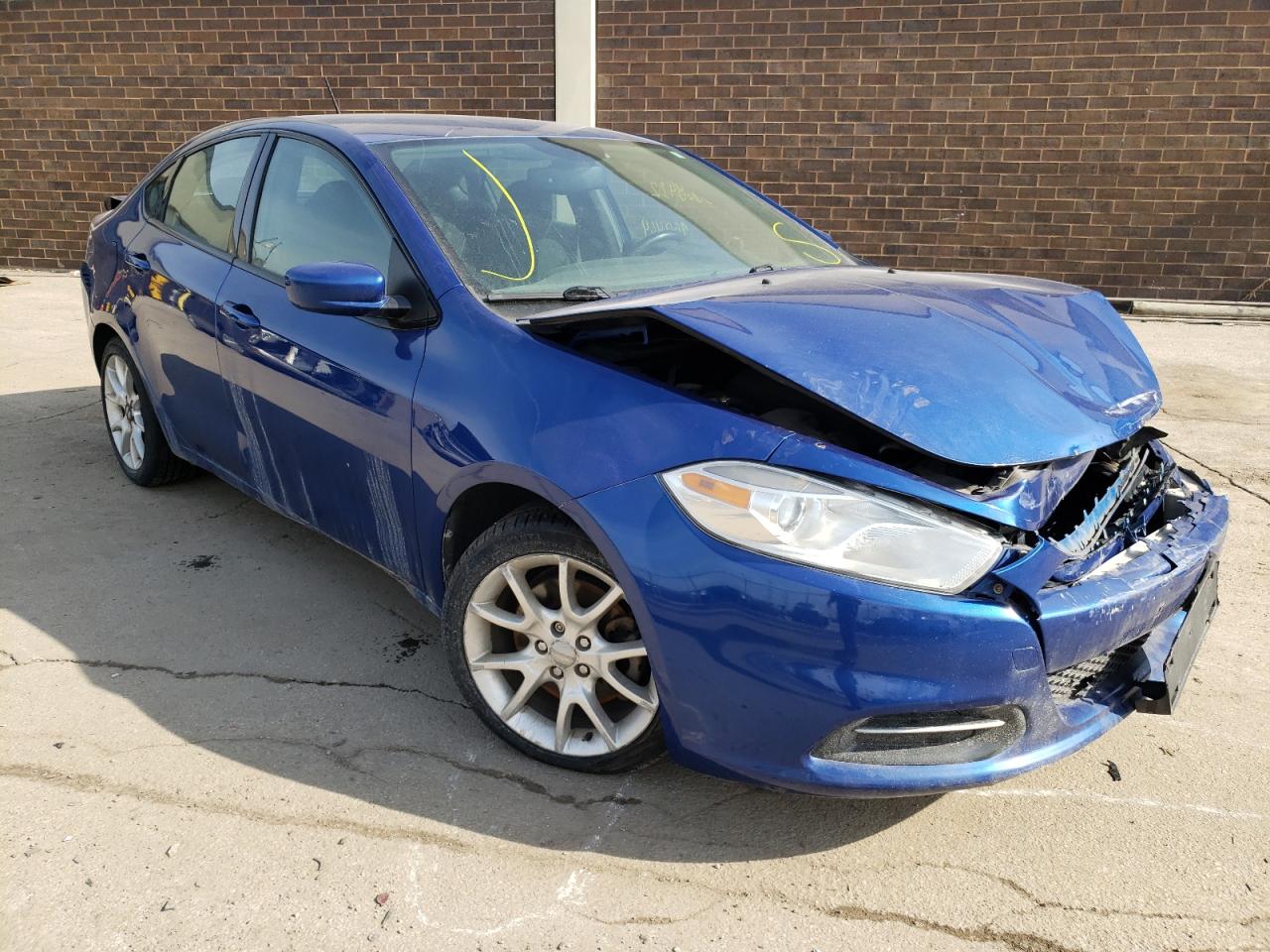 DODGE DART SXT 2013 with VIN 1C3CDFBH4DD235527 - Photo from auction
