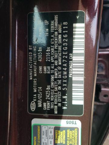 Photo 10 from auction – 2014 KIA OPTIMA LX with VIN 5XXGM4A72EG326118