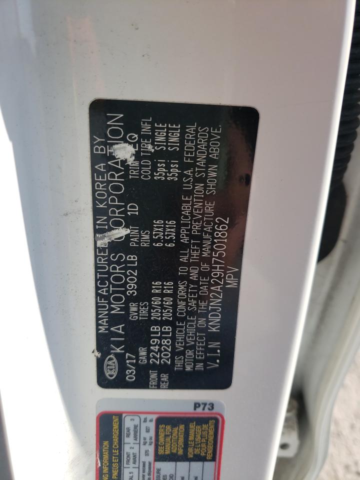 Photo 10 from auction – 2017 KIA SOUL with VIN KNDJN2A29H7501862