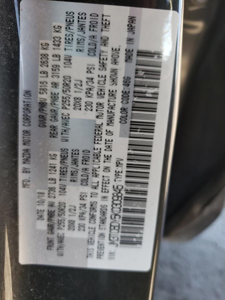Photo 10 from auction – 2019 MAZDA CX-9 GRAND with VIN JM3TCBDY5K0309845