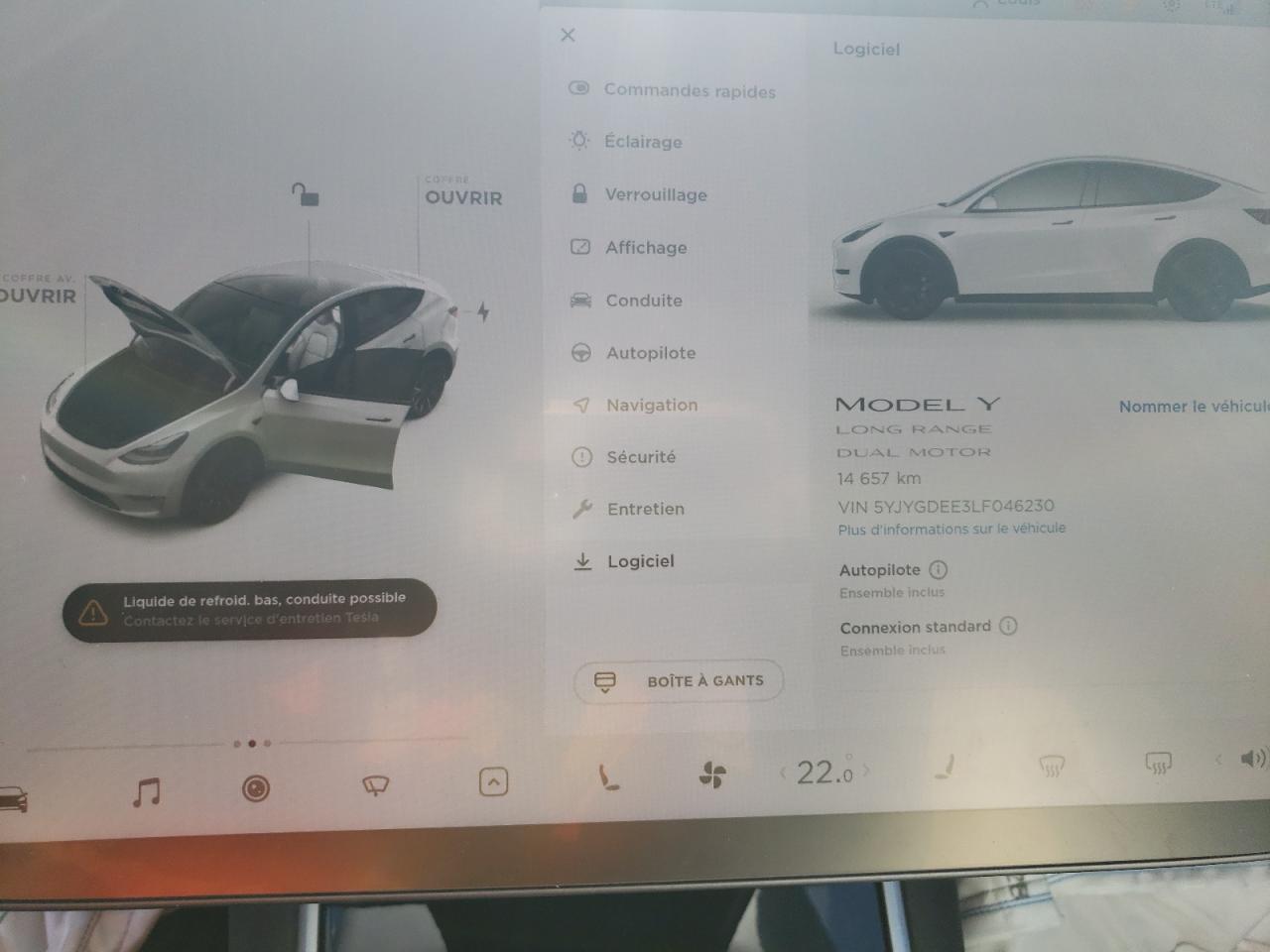 Photo 8 from auction – 2020 TESLA MODEL Y with VIN 5YJYGDEE3LF046230