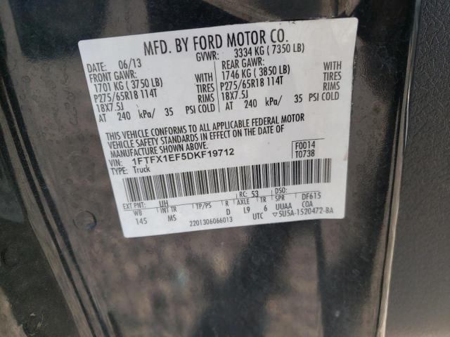 صورة رقم 10 من المزاد - 2013 FORD F150 SUPER مع VIN 1FTFX1EF5DKF19712