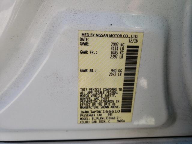 Photo 10 from auction – 2017 NISSAN ALTIMA 3.5 with VIN 1N4BL3AP3HC166610
