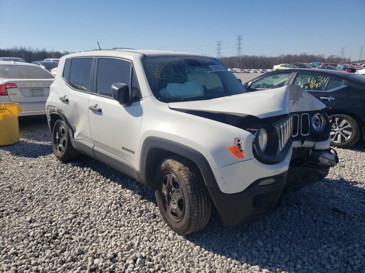 JEEP RENEGADE S 2017 with VIN ZACCJAAB6HPF84829 - Photo from auction