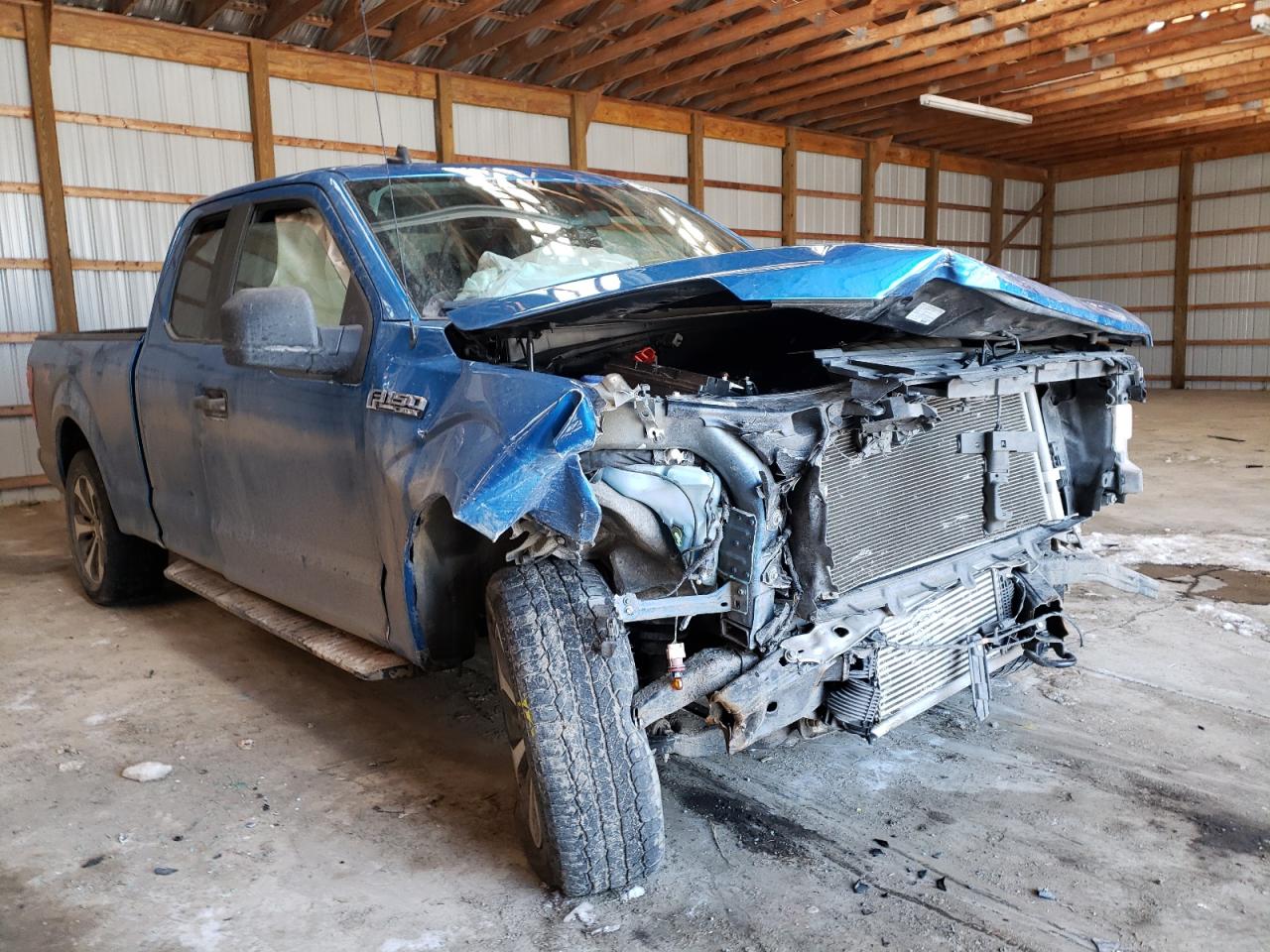 FORD F150 SUPER 2020 with VIN 1FTEX1EP7LFC14627 - Photo from auction