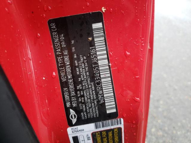 Photo 10 from auction – 2005 MINI COOPER with VIN WMWRC33405TJ65161