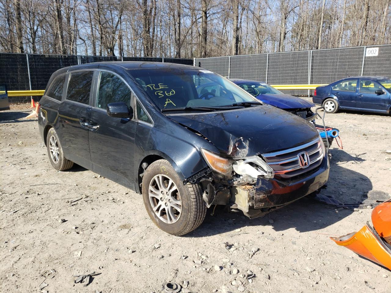 HONDA ODYSSEY EX 2012 with VIN 5FNRL5H46CB083460 - Photo from auction