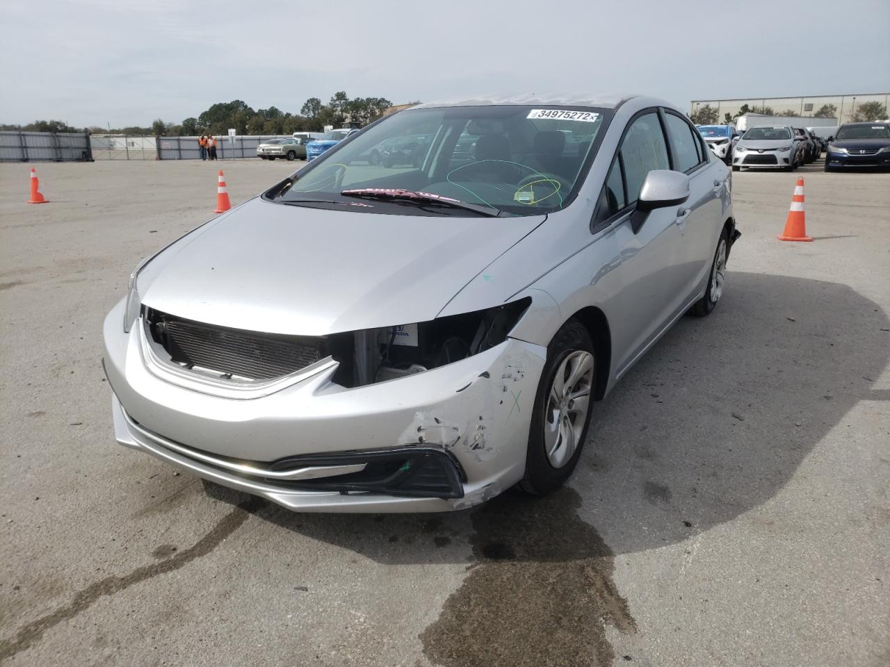 Photo 2 from auction – 2013 HONDA CIVIC LX with VIN 2HGFB2F54DH570251
