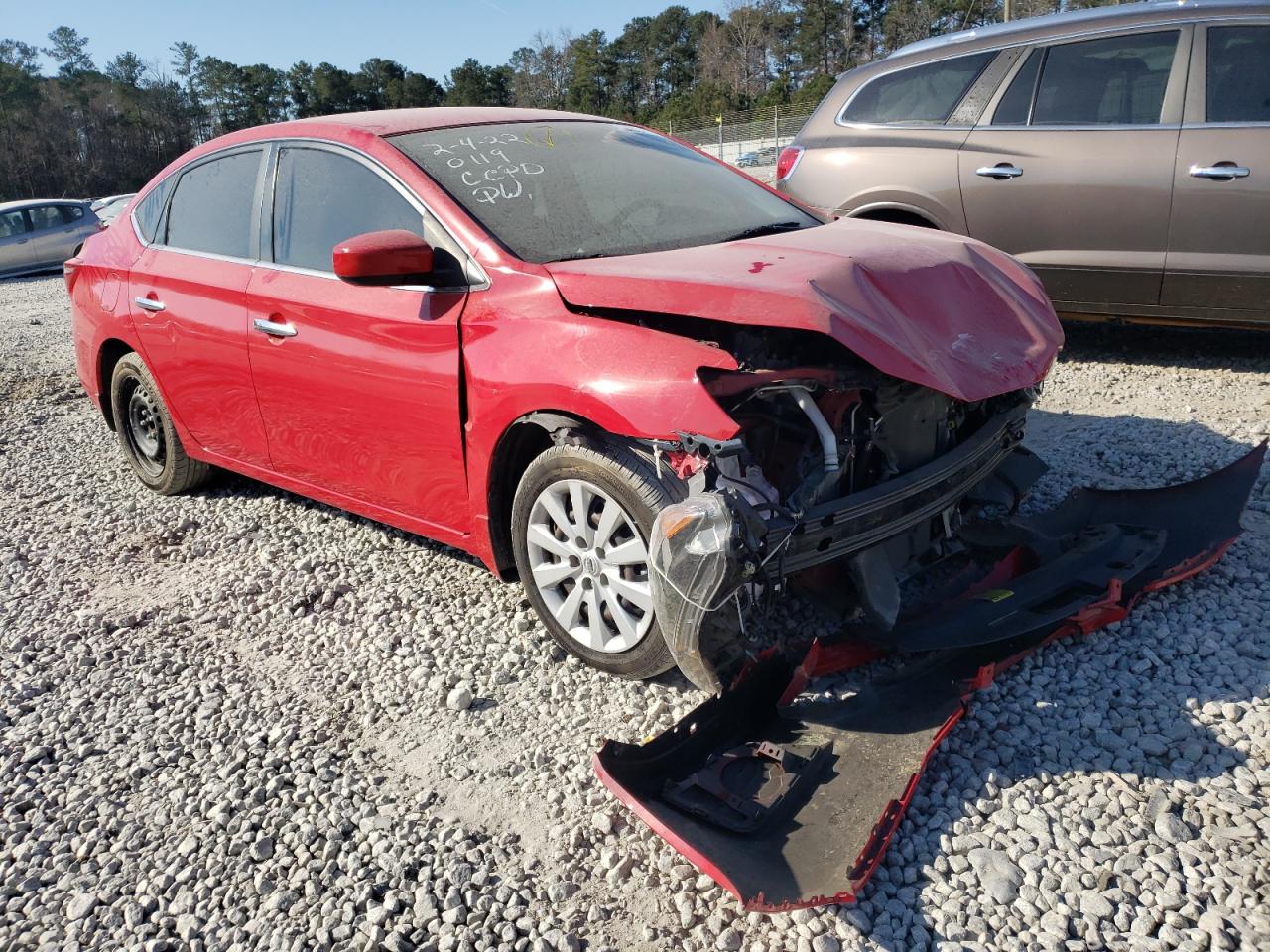 NISSAN SENTRA S 2017 with VIN 3N1AB7AP1HL720119 - Photo from auction