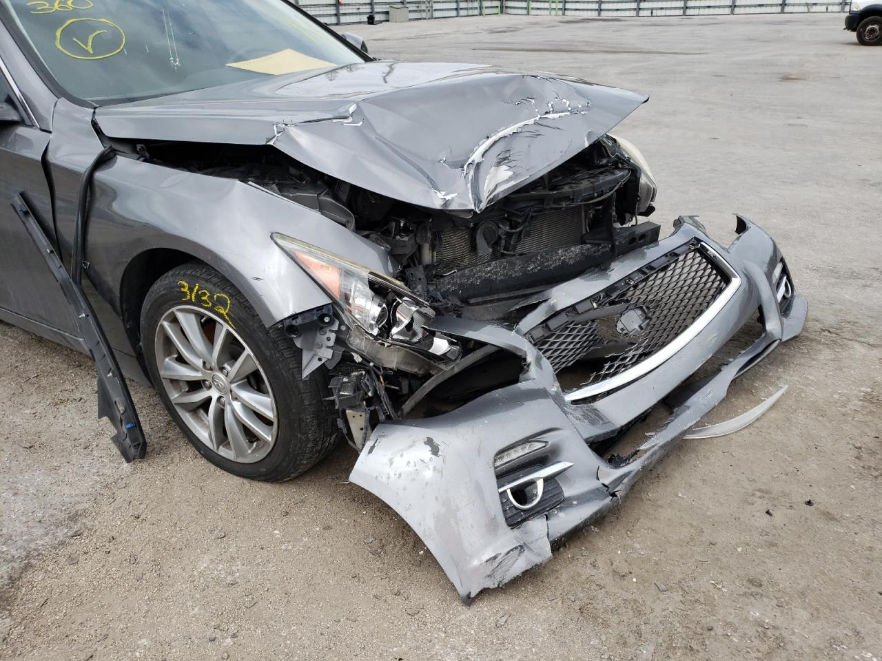 Photo 9 from auction – 2015 INFINITI Q50 BASE with VIN JN1BV7AP2FM331021