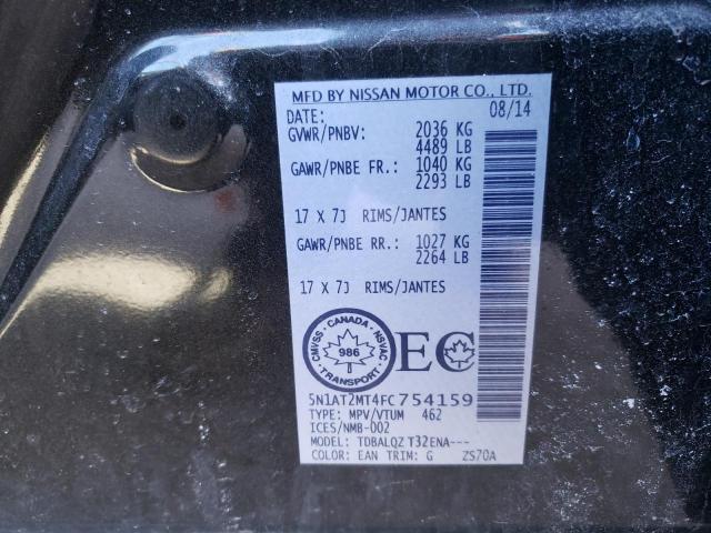 Photo 10 from auction – 2015 NISSAN ROGUE S with VIN 5N1AT2MT4FC754159