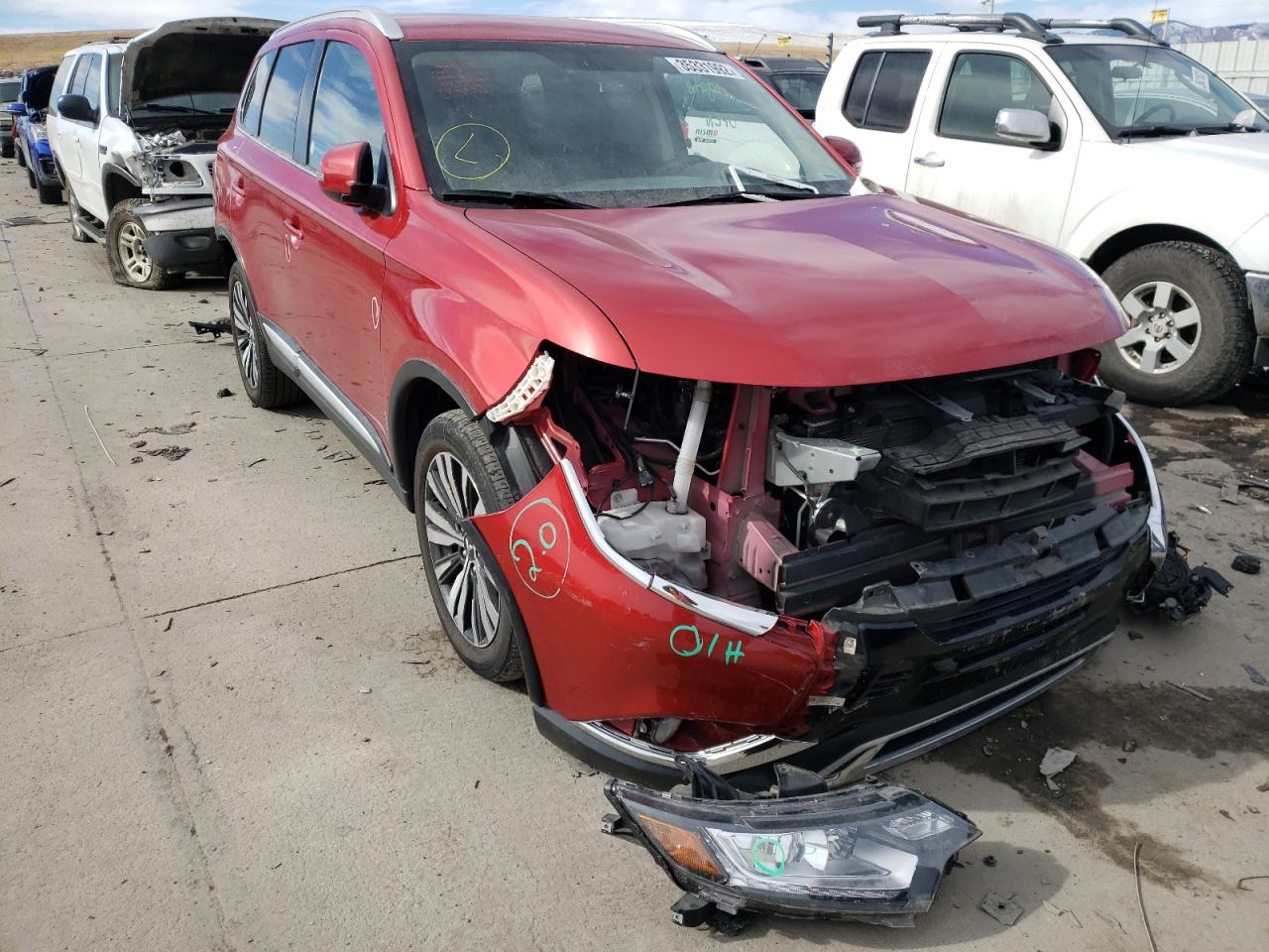 Photo 1 from auction – 2019 MITSUBISHI OUTLANDER with VIN JA4AZ3A35KZ041866