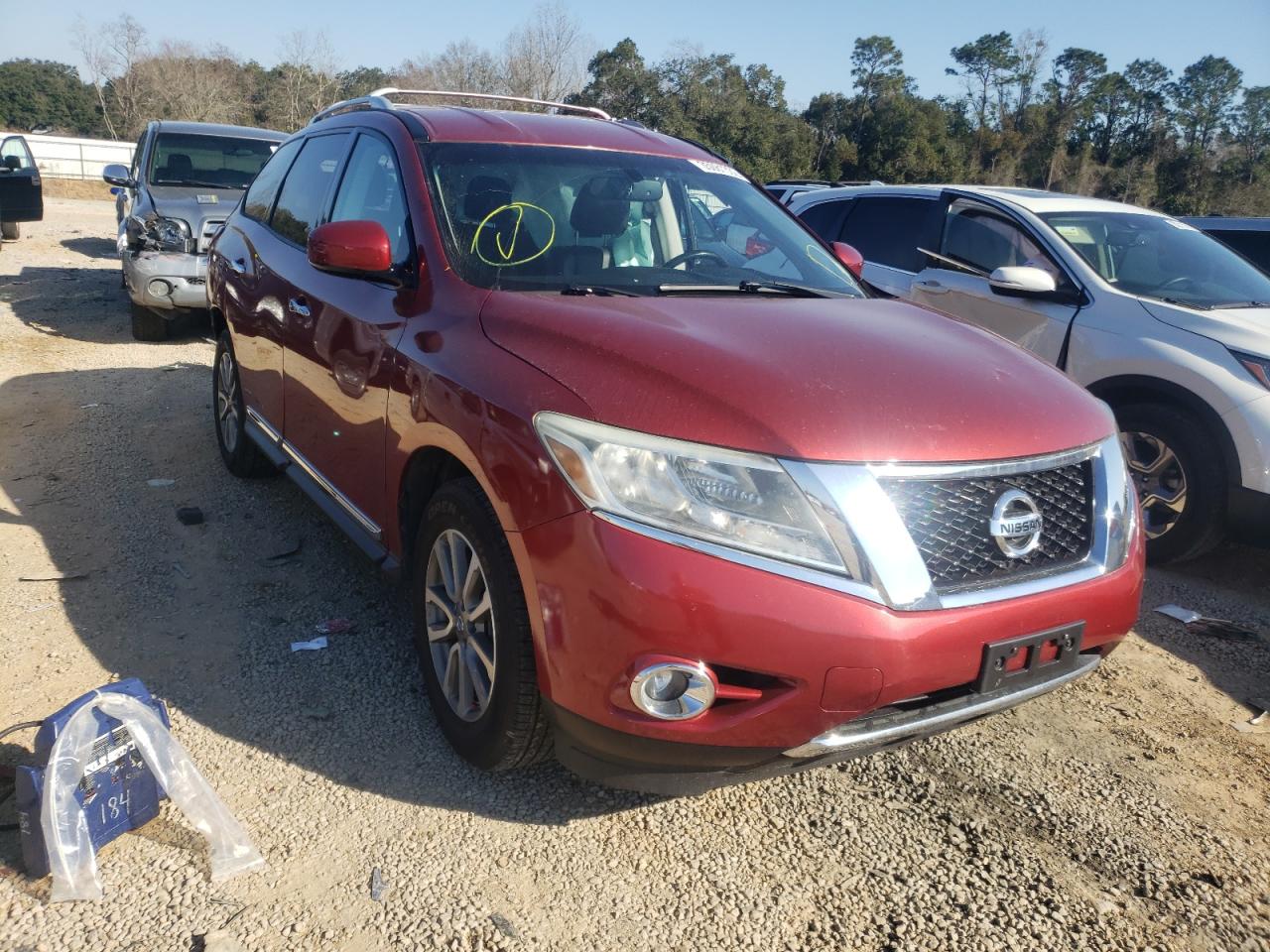 NISSAN PATHFINDER 2014 with VIN 5N1AR2MNXEC628726 - Photo from auction