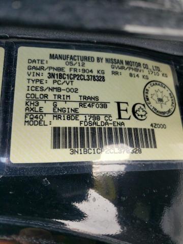 Photo 10 from auction – 2012 NISSAN VERSA S with VIN 3N1BC1CP2CL378328