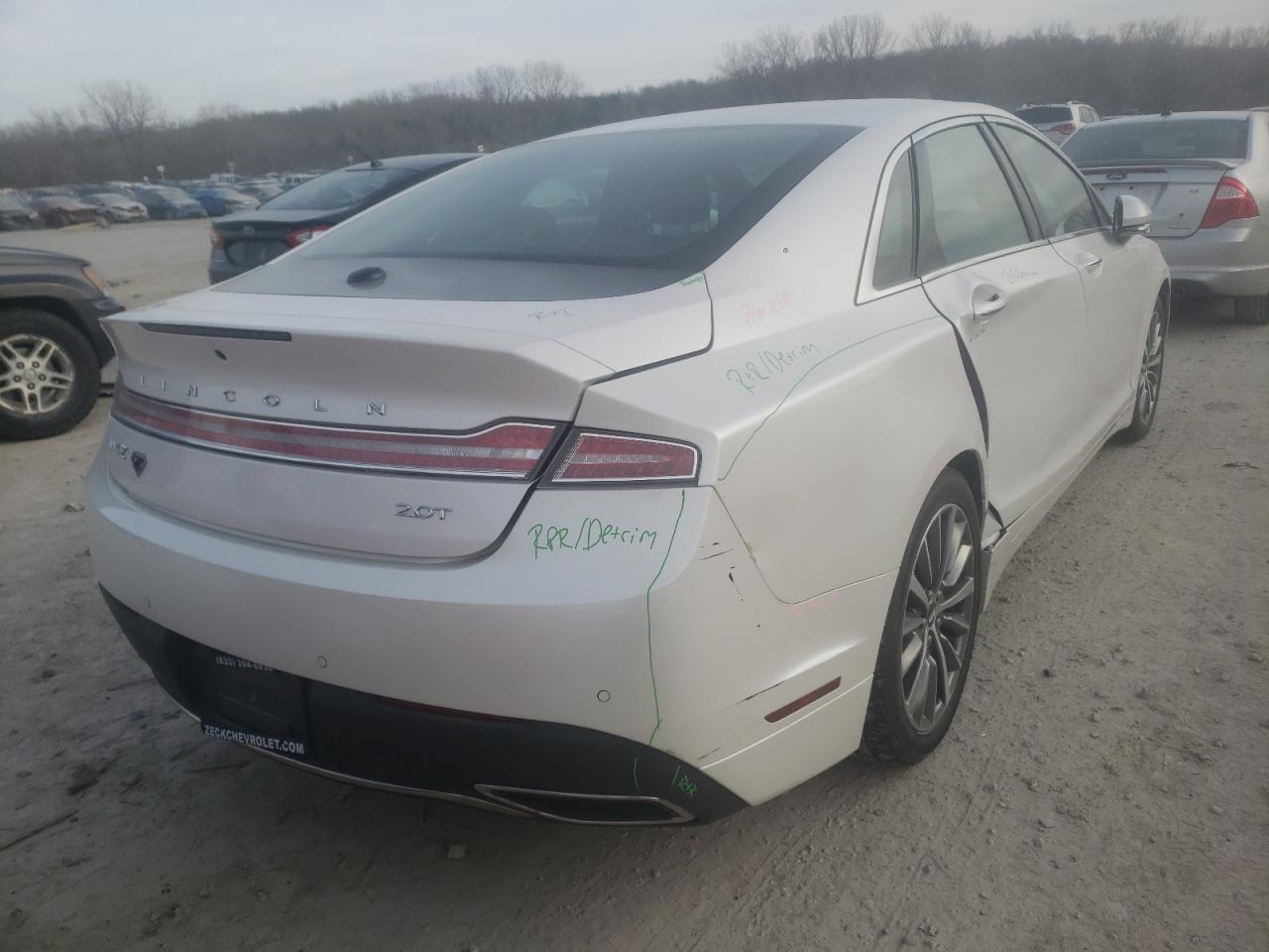 Photo 4 from auction – 2017 LINCOLN MKZ SELECT with VIN 3LN6L5C99HR600791