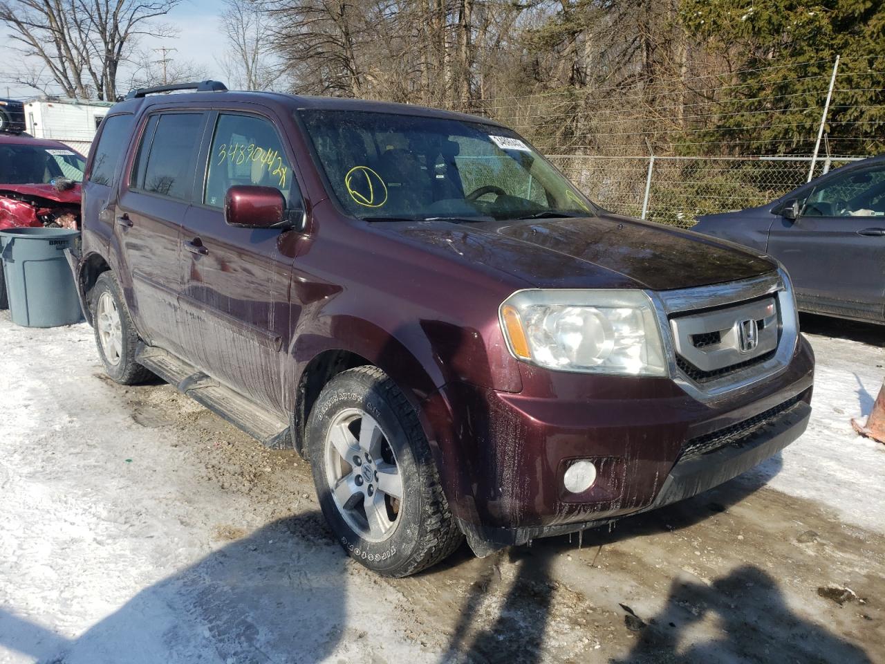 HONDA PILOT EXL 2011 with VIN 5FNYF4H64BB087388 - Photo from auction