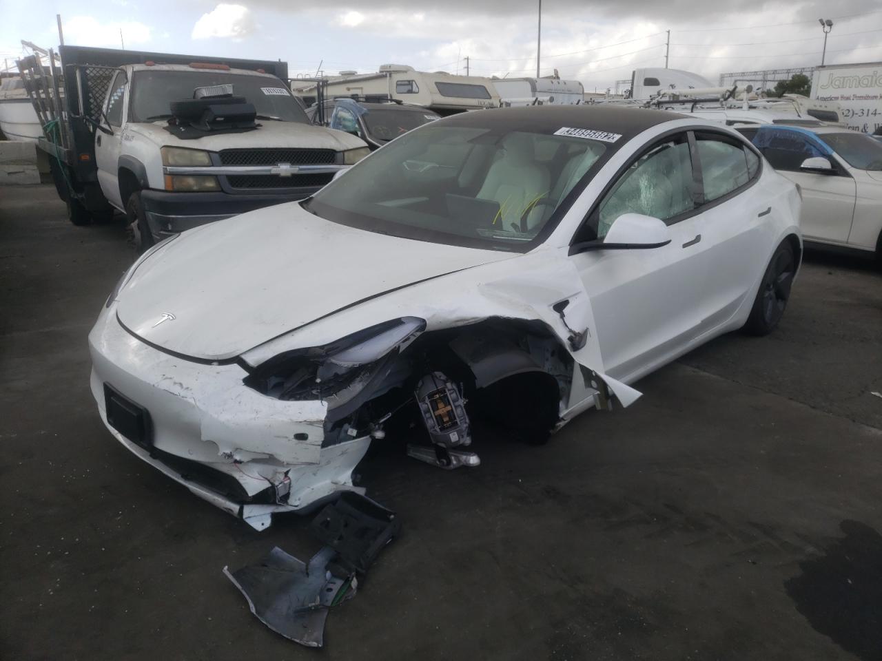 Photo 2 from auction – 2021 TESLA MODEL 3 with VIN 5YJ3E1EA4MF987554