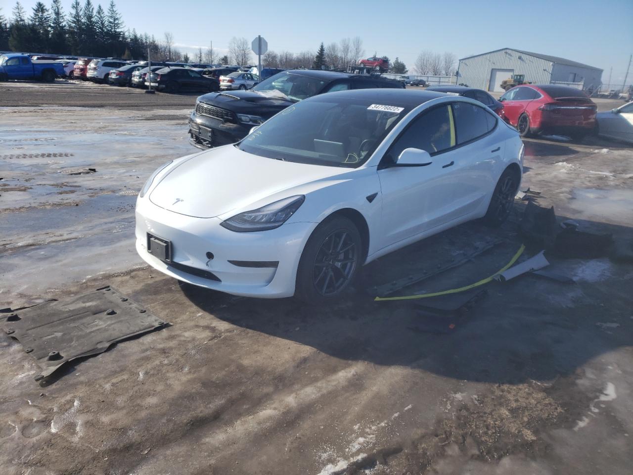 Photo 2 from auction – 2021 TESLA MODEL 3 with VIN 5YJ3E1EA8MF848740