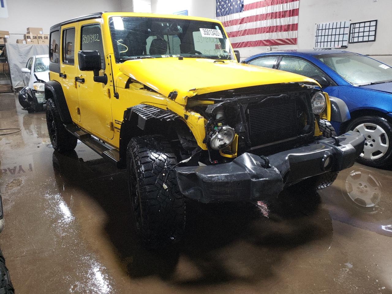 JEEP WRANGLER U 2015 with VIN 1C4BJWDGXFL602606 - Photo from auction