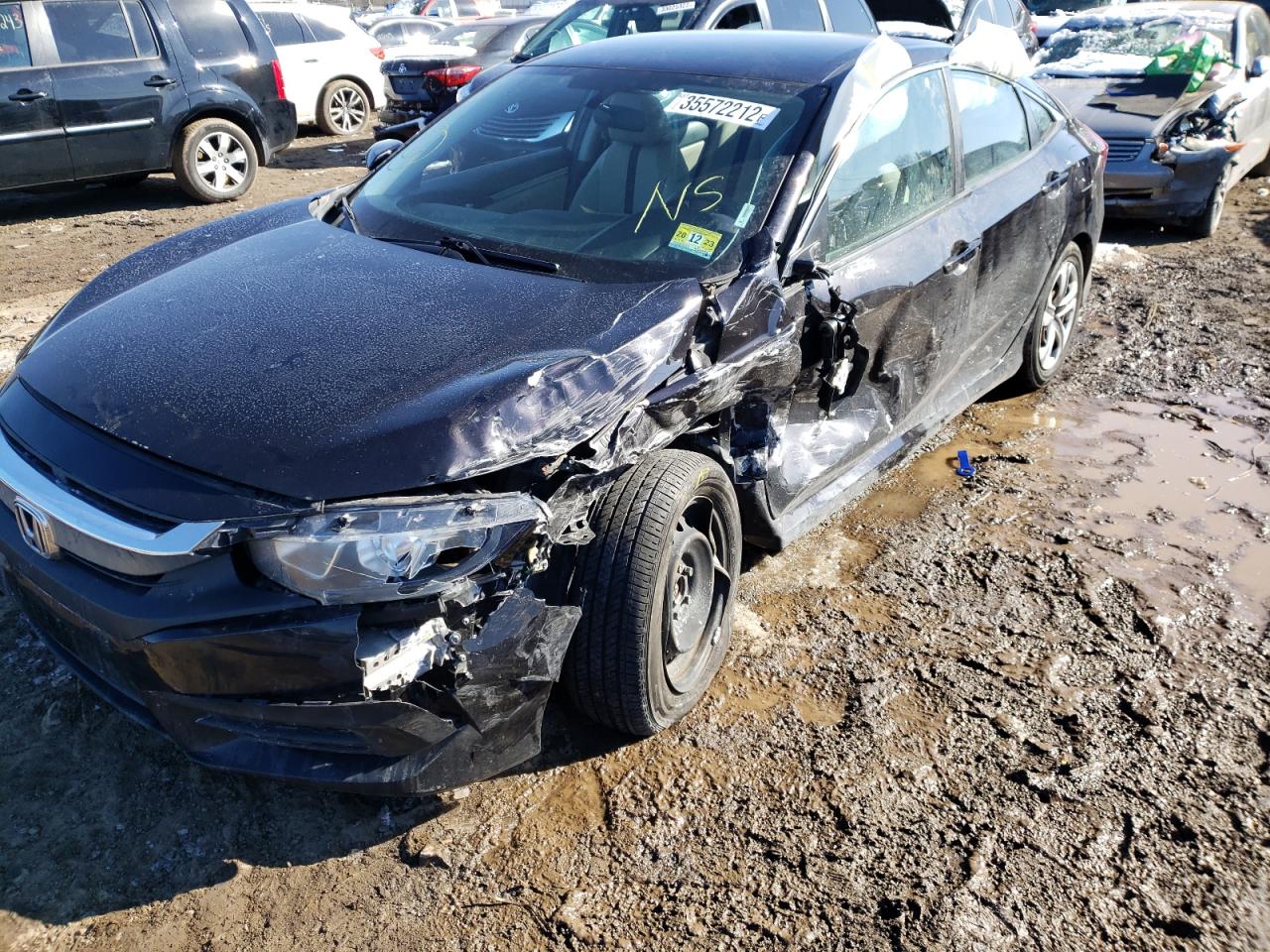 Photo 9 from auction – 2016 HONDA CIVIC LX with VIN 2HGFC2F58GH574370