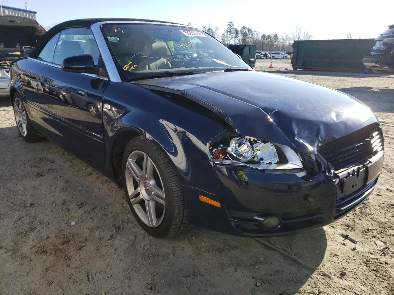 AUDI A4 2.0T CA 2008 with VIN WAUDF48H38K003117 - Photo from auction