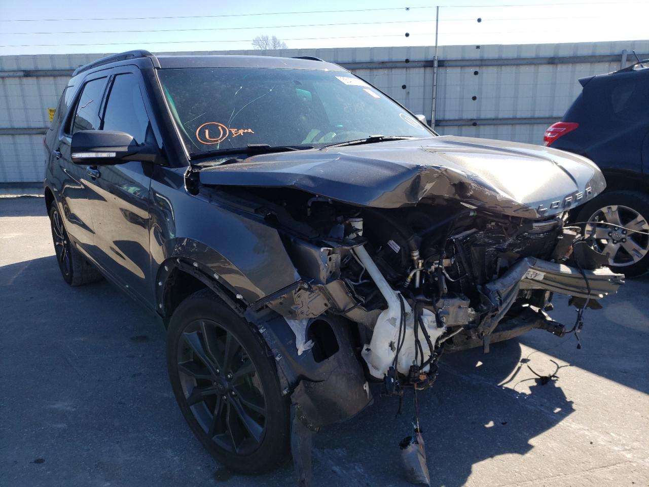 FORD EXPLORER X 2017 with VIN 1FM5K7D89HGB12402 - Photo from auction