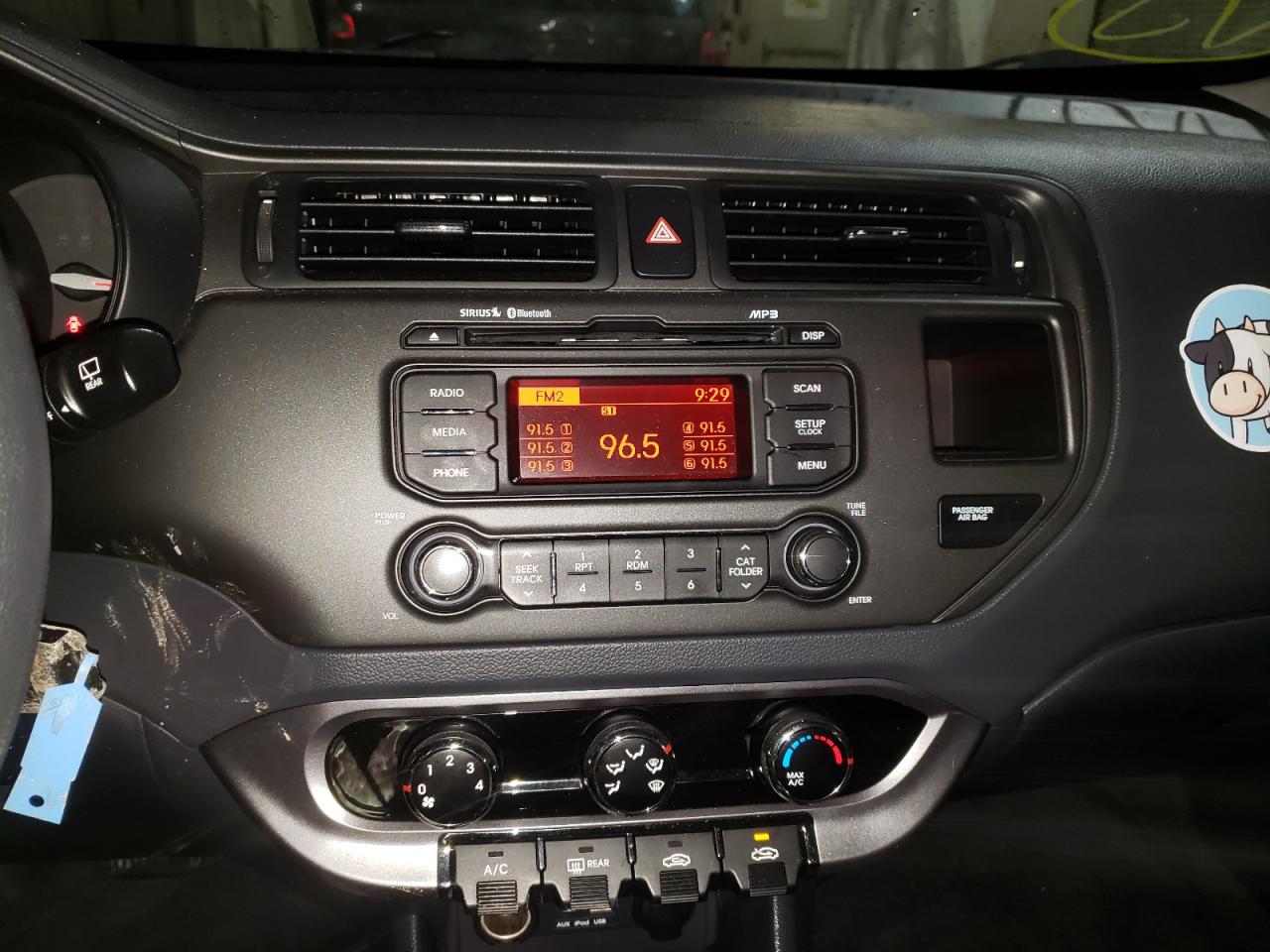 Photo 9 from auction – 2013 KIA RIO EX with VIN KNADN5A38D6124140