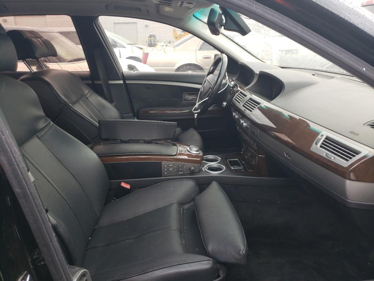 Photo 5 from auction – 2008 BMW 750 LI with VIN WBAHN83538DT83735