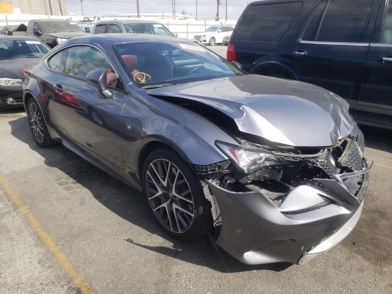 LEXUS RC 350 2015 with VIN JTHHE5BCXF5001563 - Photo from auction