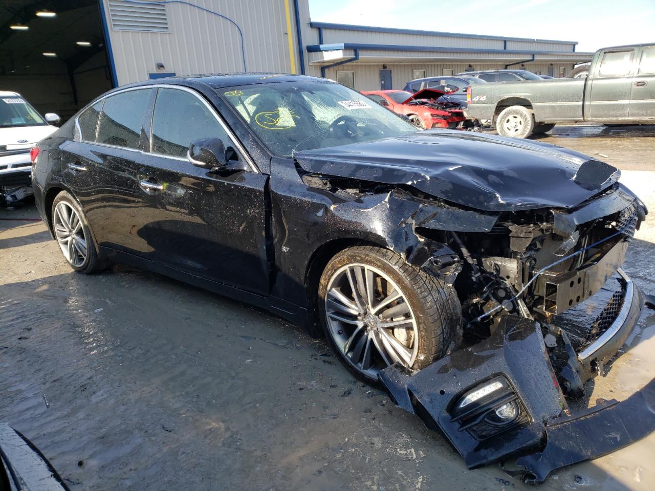 INFINITI Q50 BASE 2015 with VIN JN1BV7AR1FM395214 - Photo from auction
