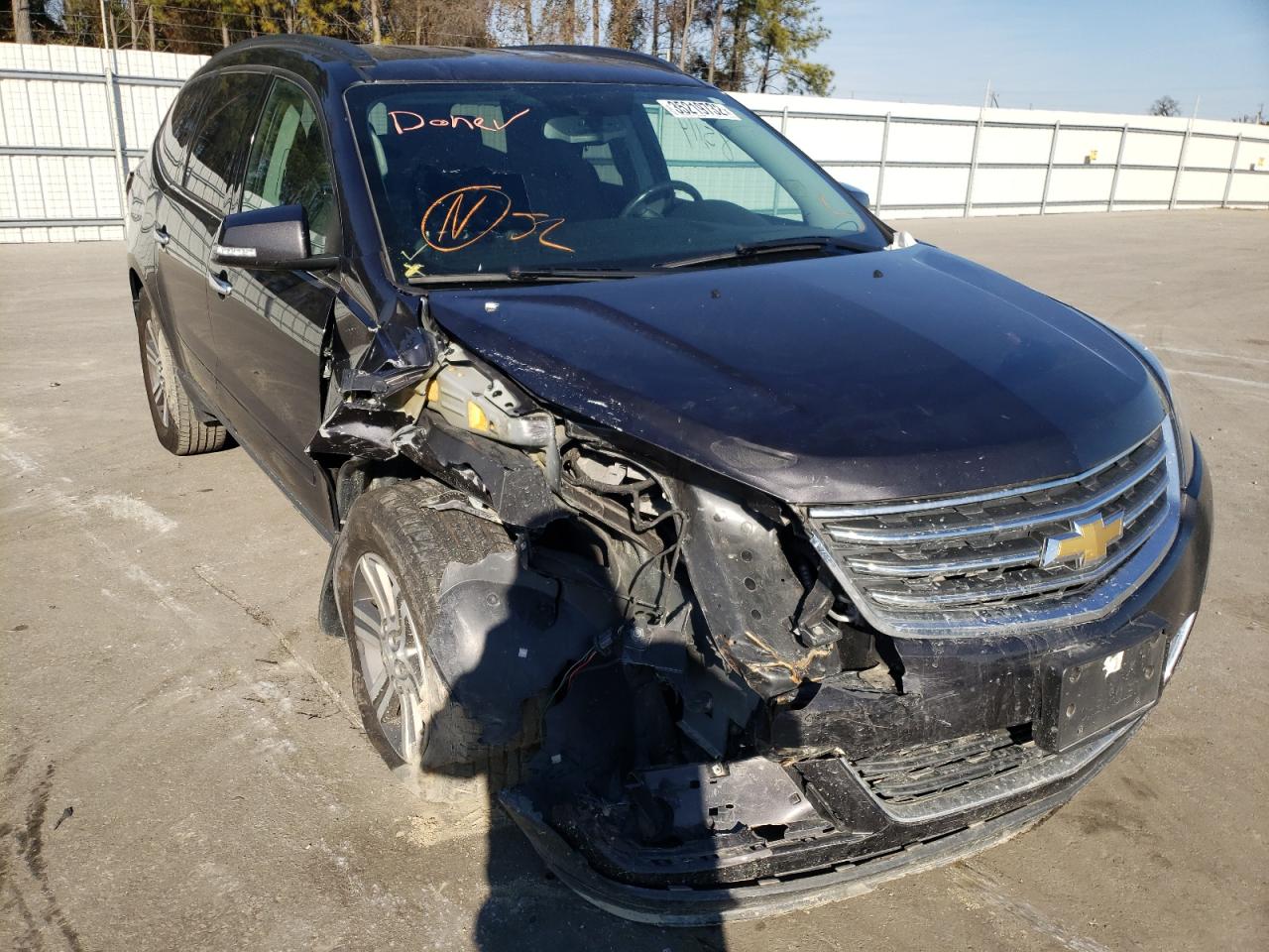 CHEVROLET TRAVERSE L 2017 with VIN 1GNKRGKD3HJ195483 - Photo from auction
