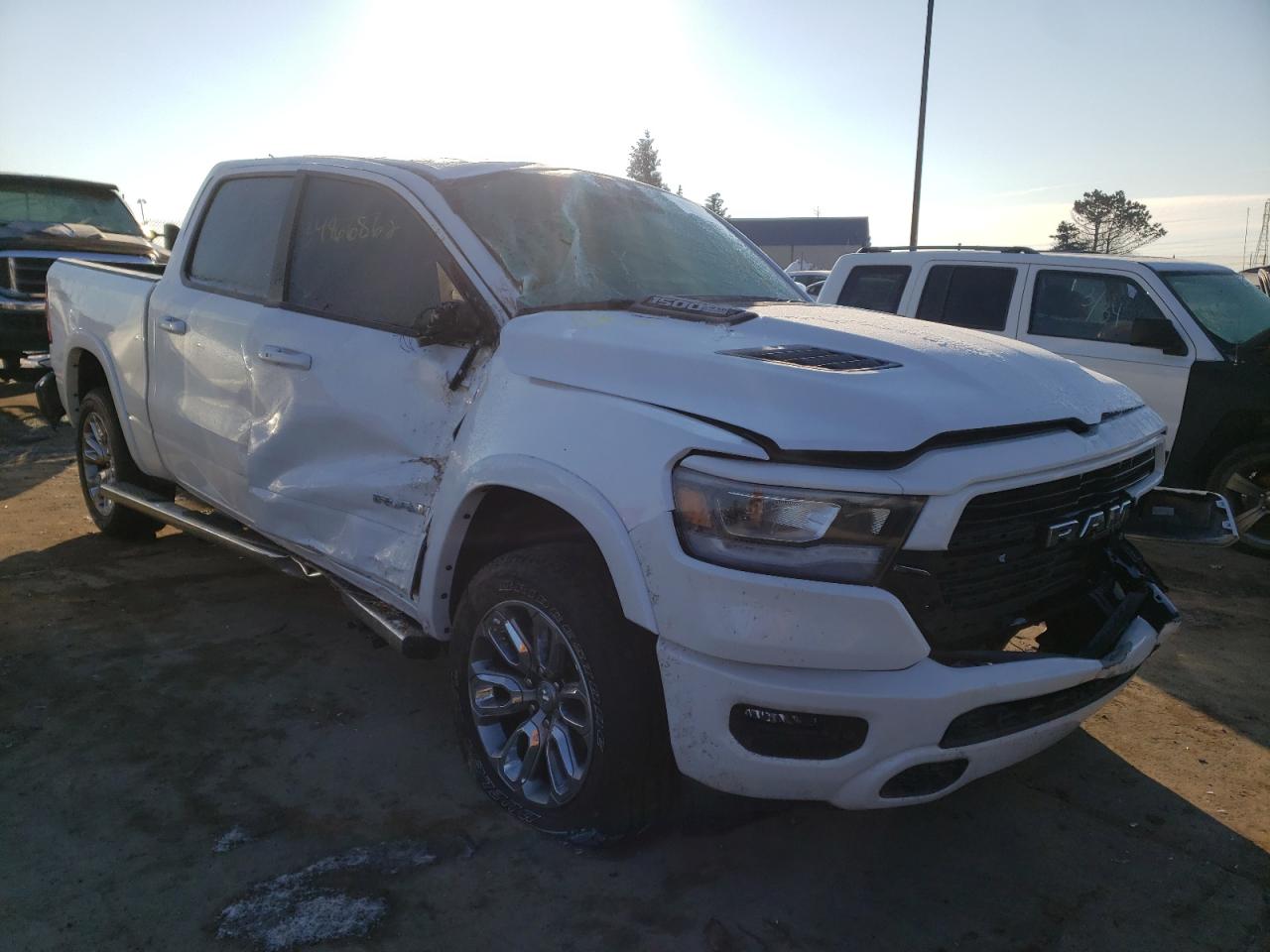 Photo 1 from auction – 2021 RAM 1500 LARAM with VIN 1C6SRFJT7MN751266