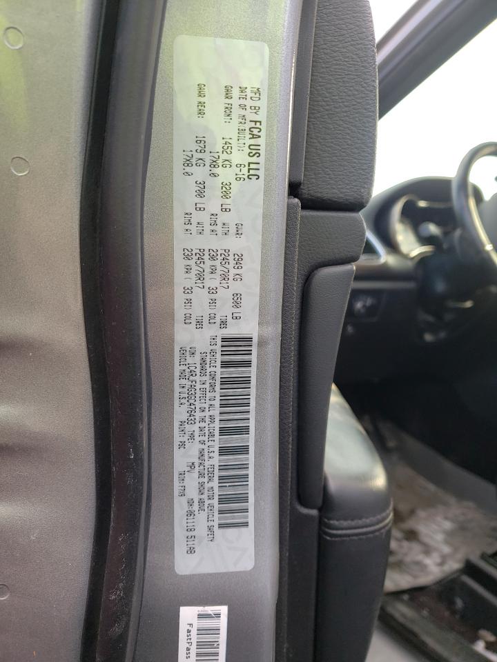 Photo 10 from auction – 2016 JEEP GRAND CHER with VIN 1C4RJFAG3GC476433