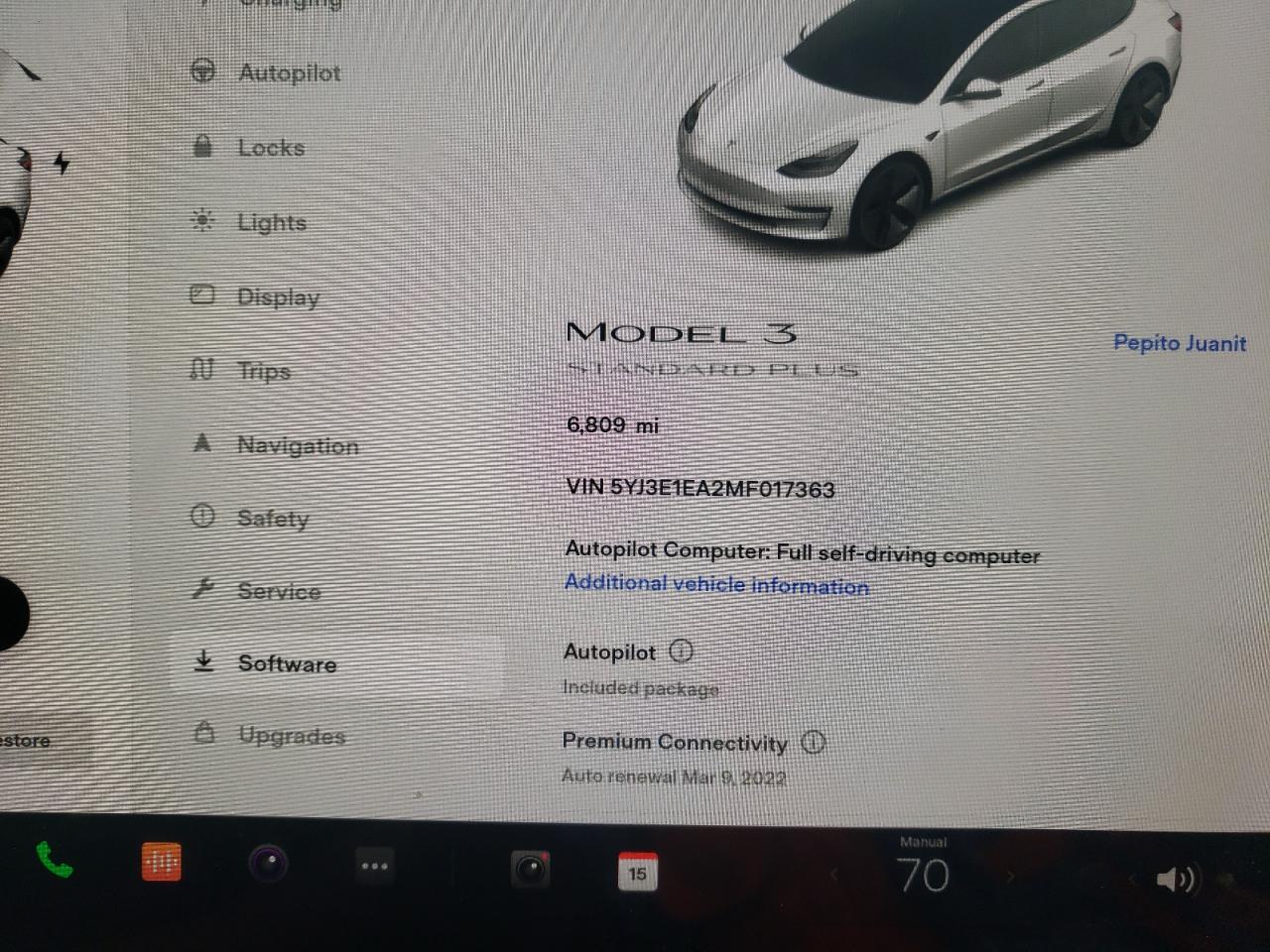 Photo 8 from auction – 2021 TESLA MODEL 3 with VIN 5YJ3E1EA2MF017363