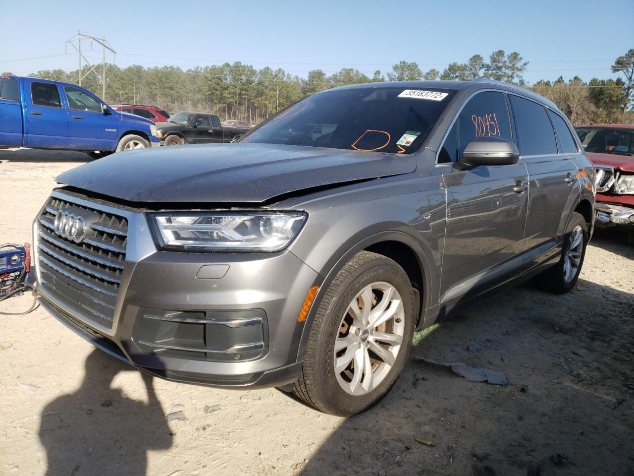 Photo 2 from auction – 2017 AUDI Q7 PREMIUM with VIN WA1AHAF76HD046213