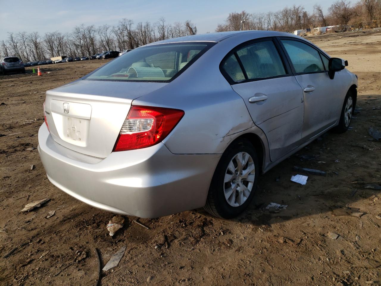Photo 4 from auction – 2012 HONDA CIVIC LX with VIN 19XFB2F51CE390640