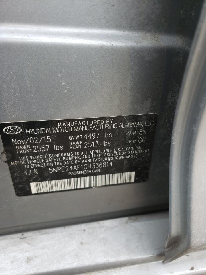 Photo 10 from auction – 2016 HYUNDAI SONATA SE with VIN 5NPE24AF1GH336814