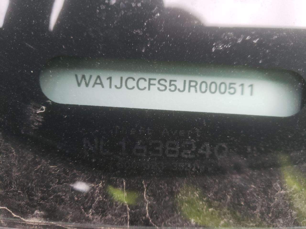 Photo 10 from auction – 2018 AUDI Q3 PREMIUM with VIN WA1JCCFS5JR000511
