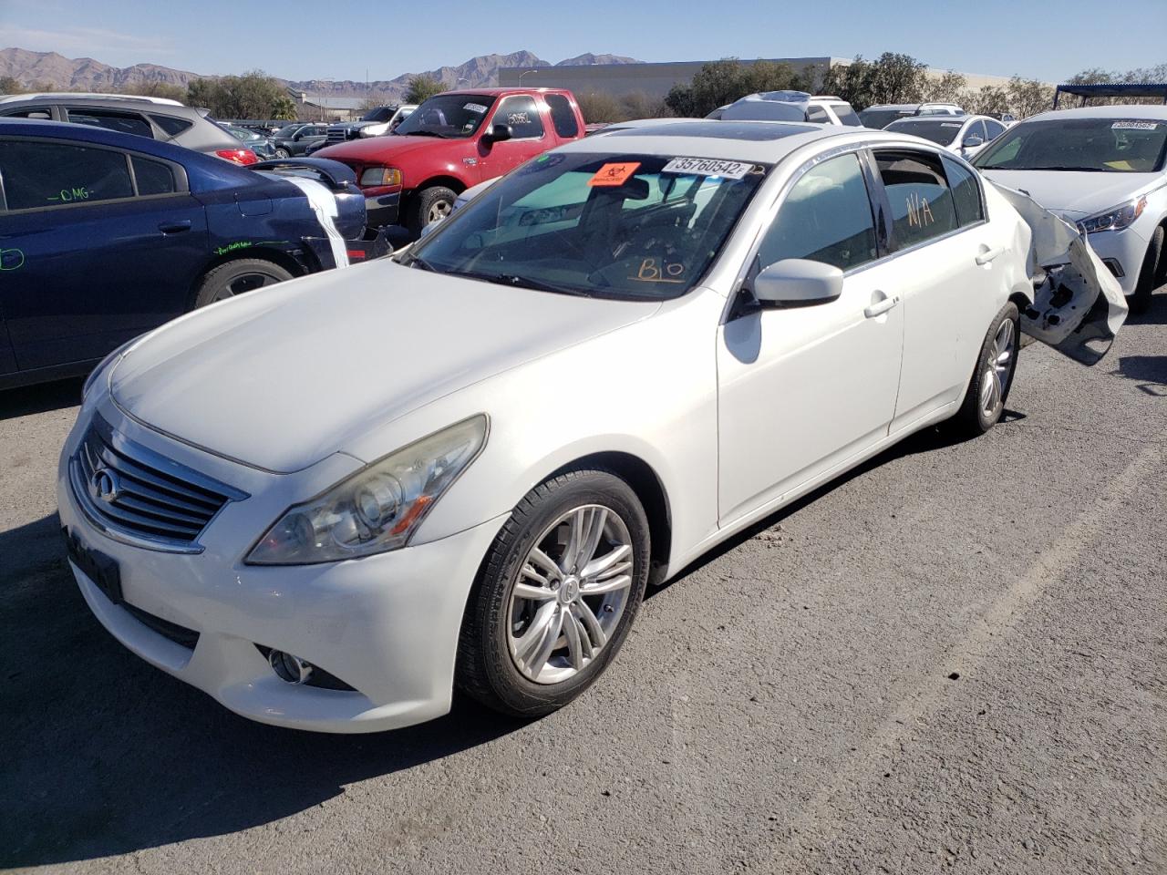 Photo 2 from auction – 2012 INFINITI G37 BASE with VIN JN1CV6AP3CM620712