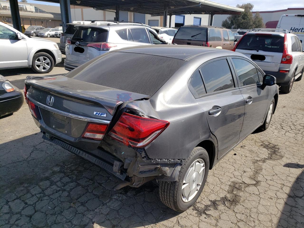 Photo 4 from auction – 2013 HONDA CIVIC HF with VIN 2HGFB2F63DH560397